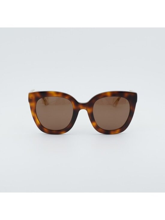 Gucci GG0564S 002 Women Sunglasses Havana Cat Eye Frame, Brown Lenses main image 8